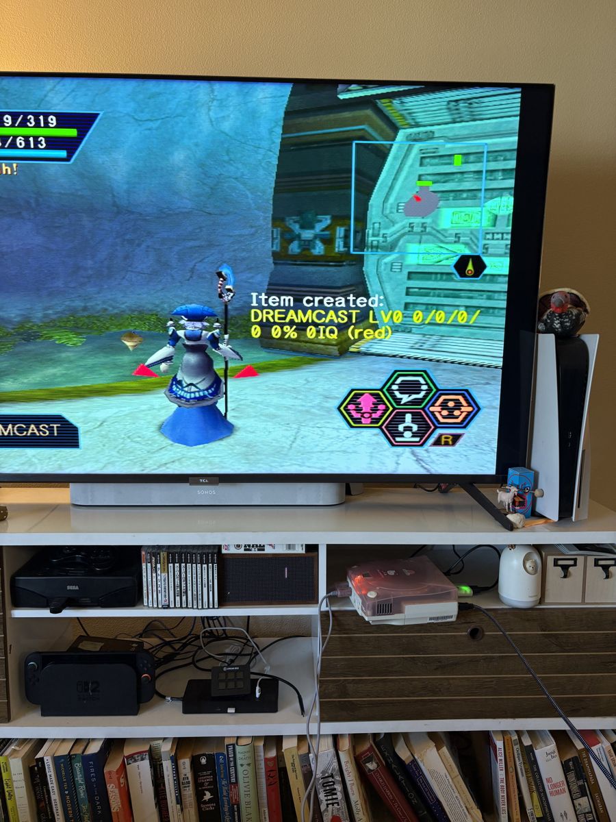 Phantasy Star Online on Dreamcast - item spawning